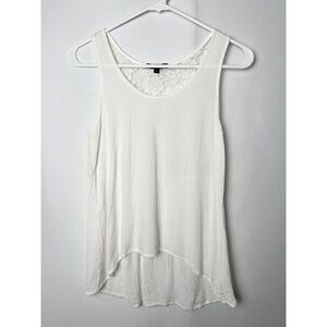 Ambiance Tank Top White With Lace